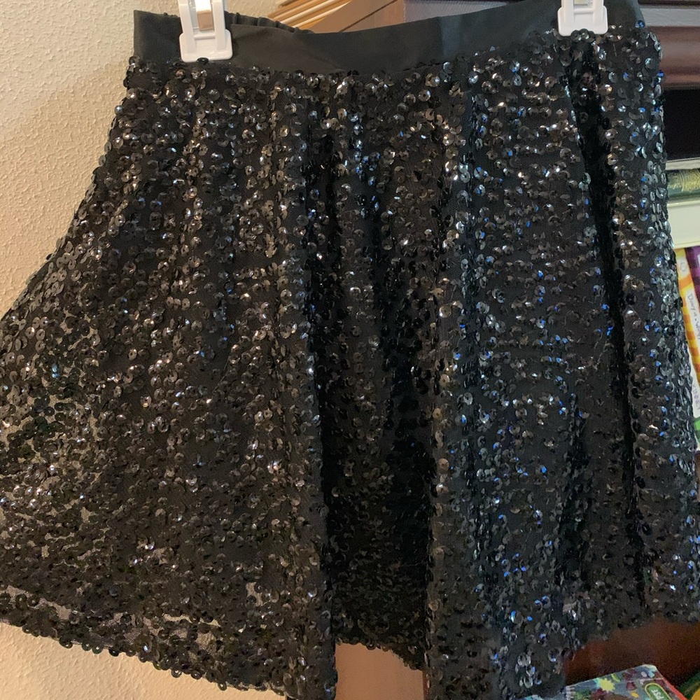 Cherokee Kids Black Sequined Skirt